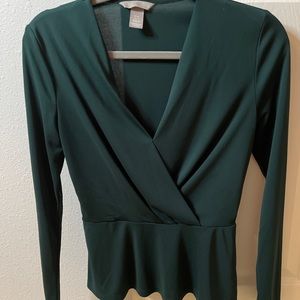 H&M XS Women’s Green Blouse